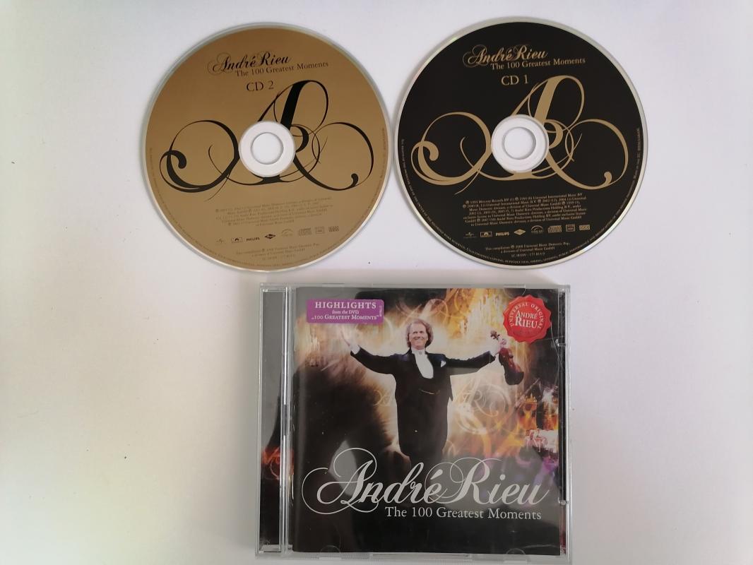 ANDRE RIEU - The 100 Great Moments  - 2xCD - 2008 Avrupa Basım CD Albüm