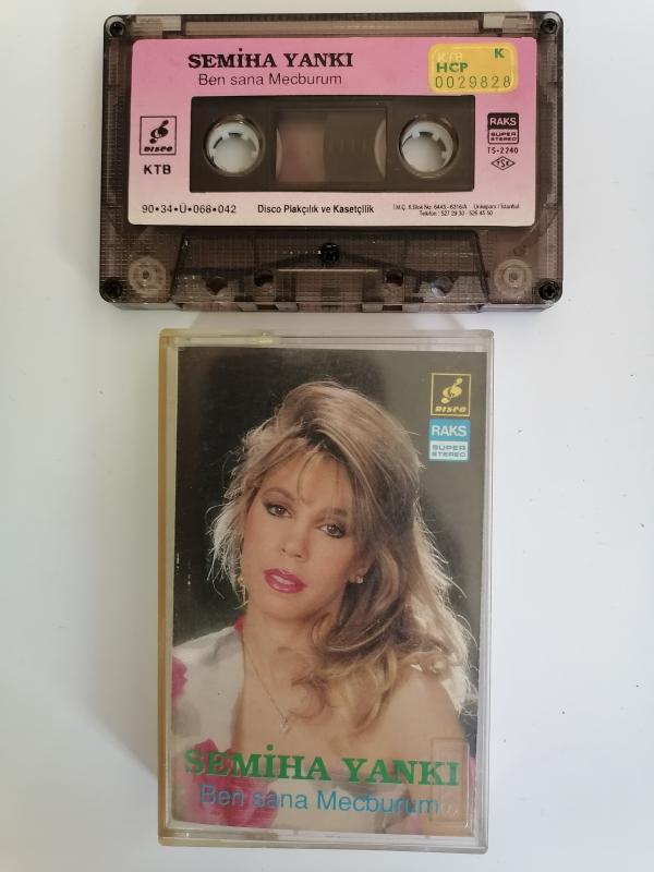 SEMİHA YANKI - BEN SANA MECBURUM - 1990 TÜRKİYE BASIM KASET ALBÜM - KAĞITLI İLK BASIM