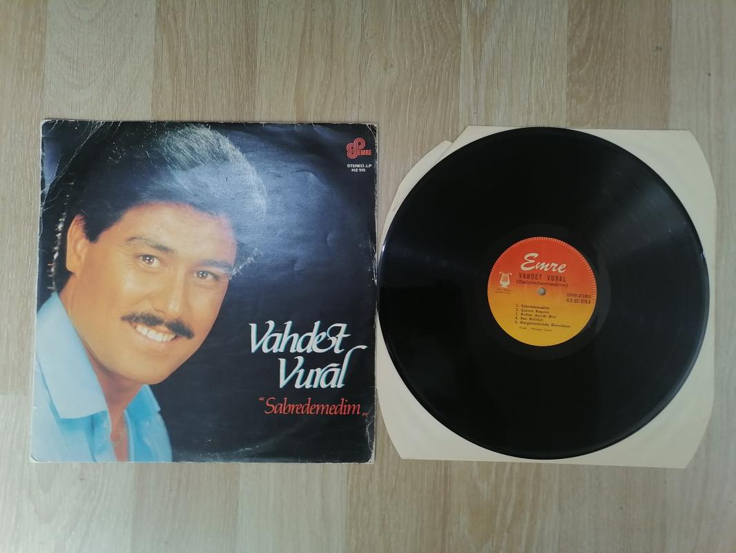 Vahdet Vural – Sabredemedim / 1982 Türkiye Basım LP Album - Dönem Basım 33 lük Plak