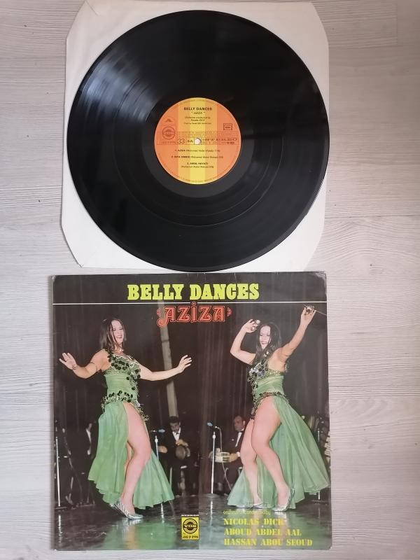 AZIZA - BELLY DANCES - 1975 Fransa Basım 33 lük Plak LP Albüm