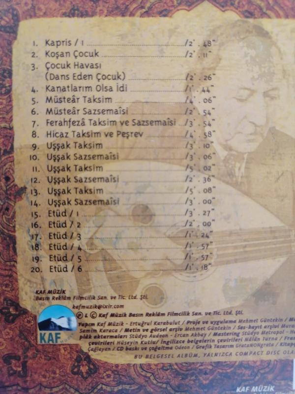 ŞERİF MUHİDDİN TARGAN - Peygamber Torununun Müziği  - CD+ Kitapçık