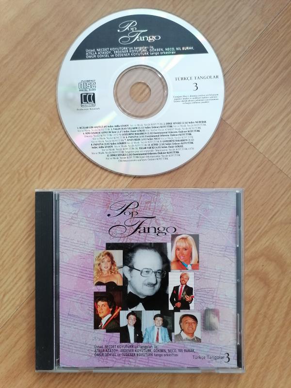Pop Tango - Türkçe Tangolar 3 - Atilla Atasoy - Erdener Koyutürk - Nil Burak - 2. El CD Albüm