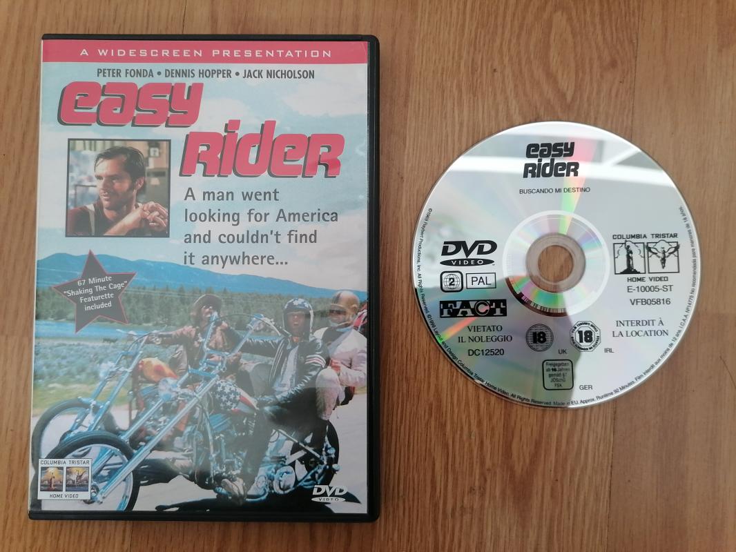 EASY RIDER -Peter Fonda Jack Nicholson  92 DAKİKA - DVD Film -Türkçe Altyazılı