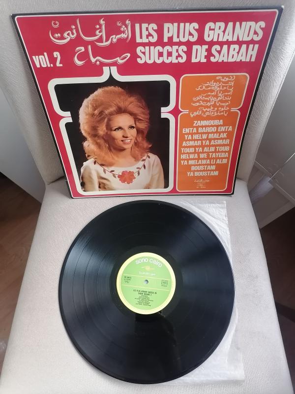 Sabah – Les Plus Grands Succes De Sabah Vol. 2 - 1975 Fransa Basım Albüm - 33 lük LP Plak