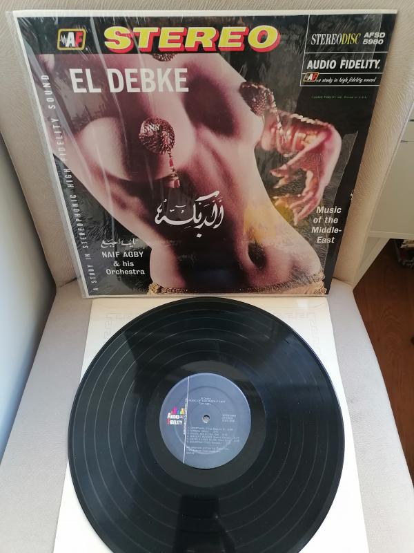 NAIF AGBY & His Orchestra – El Debke: Music Of The Middle East 1962 USA LP Albüm 33 lük Plak