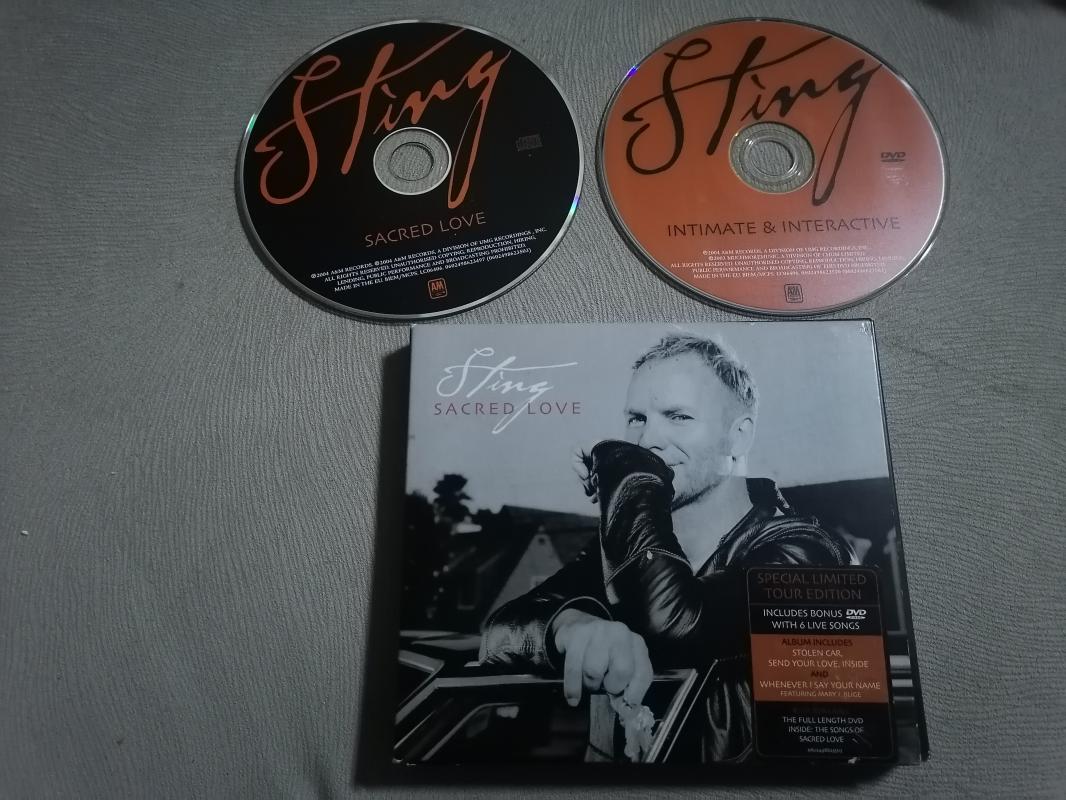 STING - Sacred Love - 2004 Avrupa Basım CD Albüm + DVD