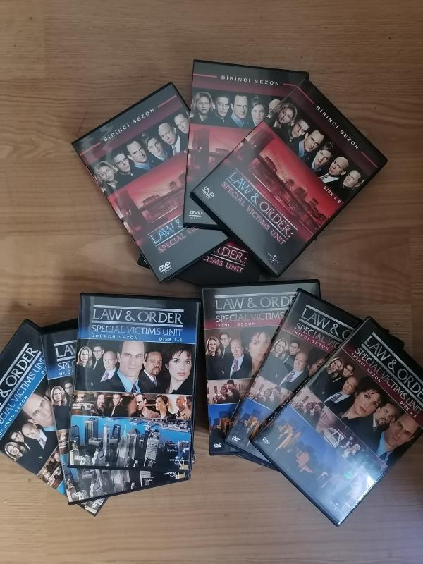 LAW & ORDER / Special Victims Unit  İLK 3 SEZON 18 DİSK 62 BÖLÜM -DVD DİZİ FİLM SETİ  2954 DAKİKA