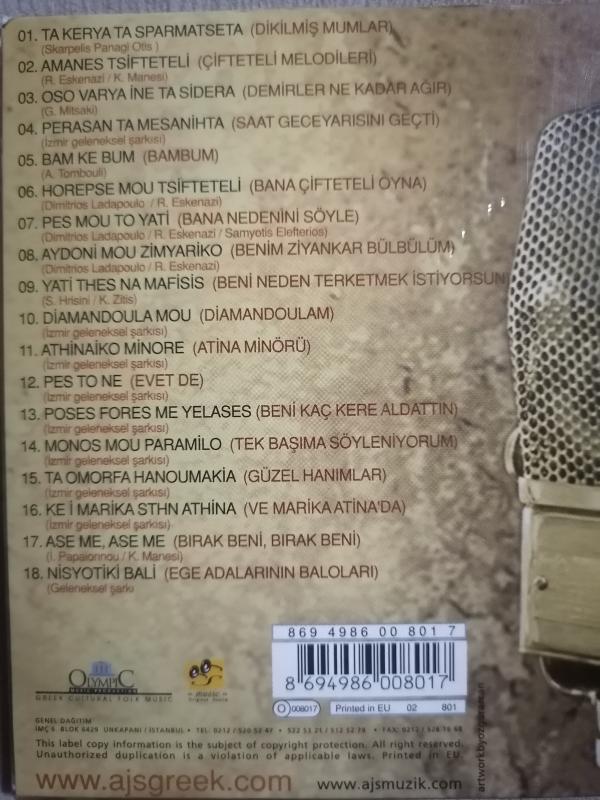 Roza Eskenazi - Memories - Avrupa Basım CD Albüm
