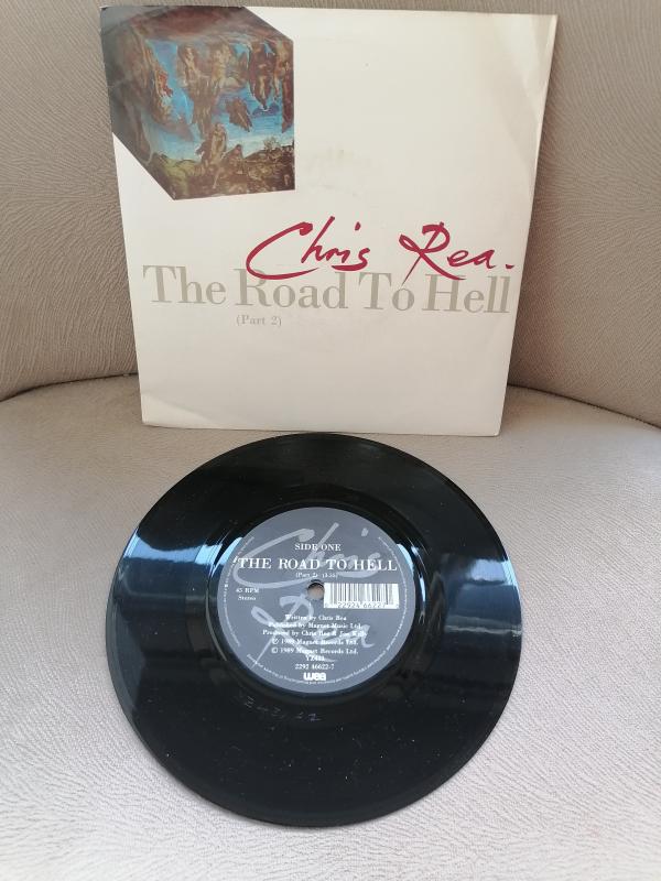 CHRIS REA   - The Road to Hell - 1989 İngiltere Basım 45 LİK PLAK