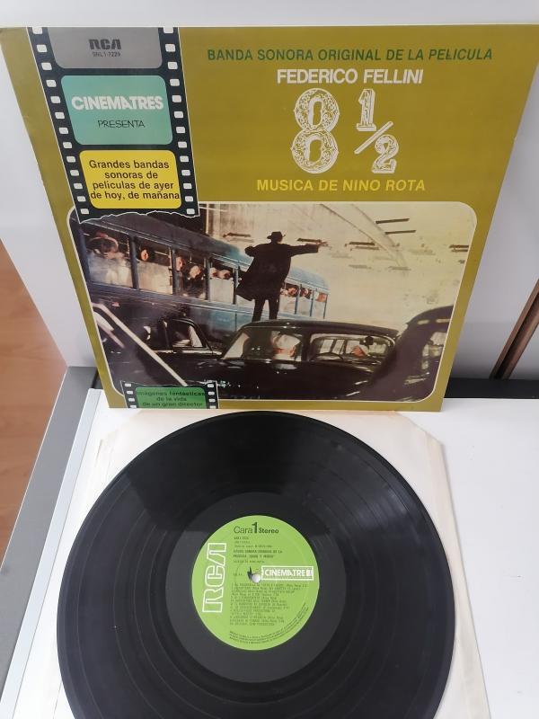 FELLINI’s 8 1/2 Film Müzikleri - Musica De NINO ROTA - 1981 İspanya Basım Albüm - 33 lük LP Plak