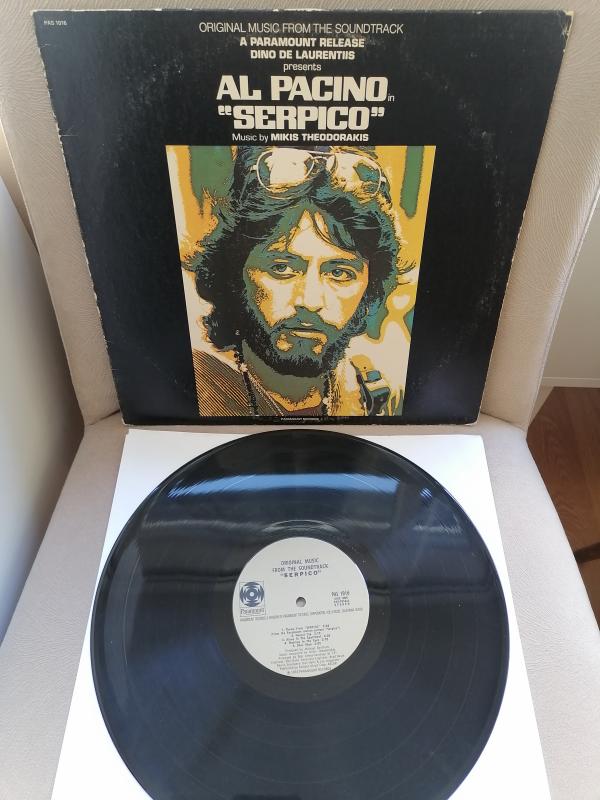 SERPICO - Soundtrack Mikis Theodorakis - 1973 USA Basım Albüm - 33 lük LP Plak
