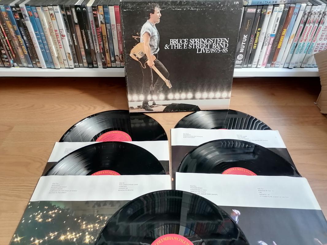Bruce Springsteen & The E-Street Band – Live / 1975-85 - 1986 USA Basım 5xLP lik BOX SET