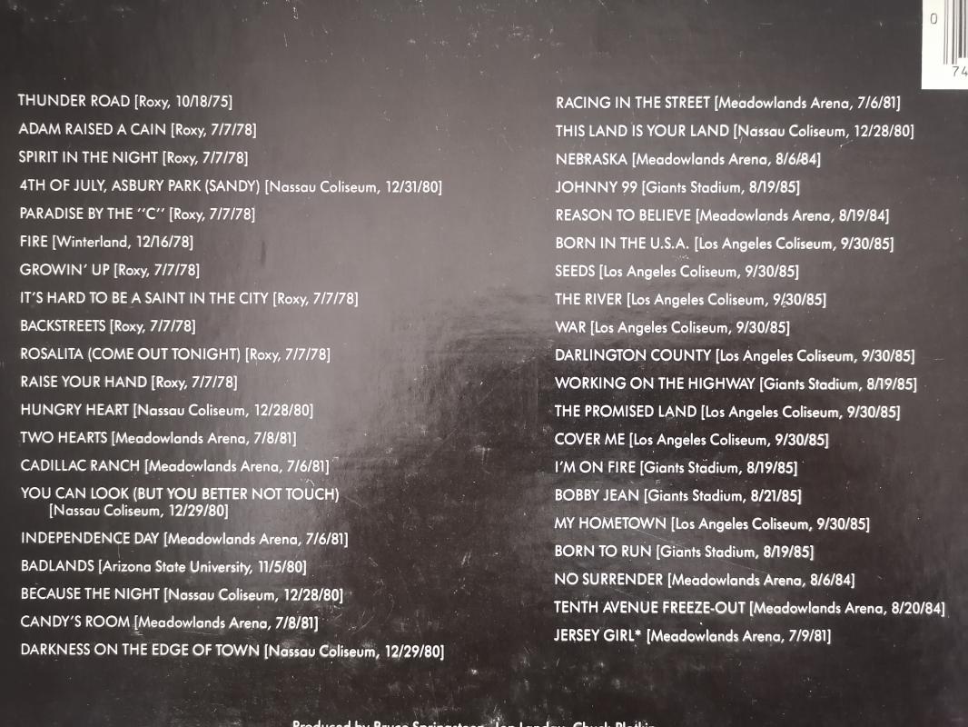 Bruce Springsteen & The E-Street Band – Live / 1975-85 - 1986 USA Basım 5xLP lik BOX SET