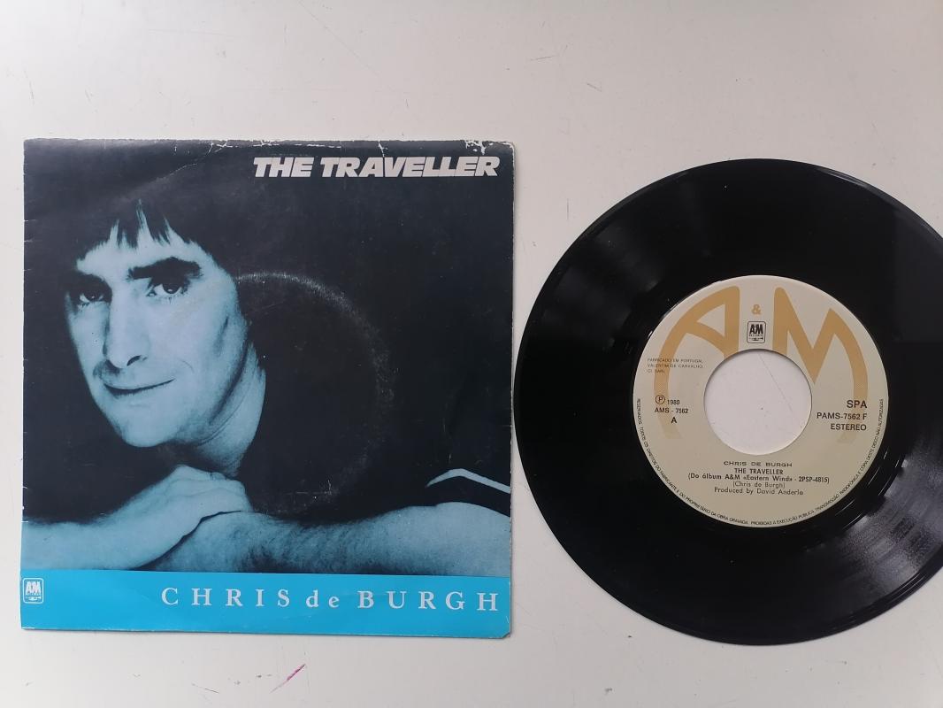 CHRIS DE BURGH - THE TRAVELLER - 1980 Portekiz Basım 45 LİK PLAK