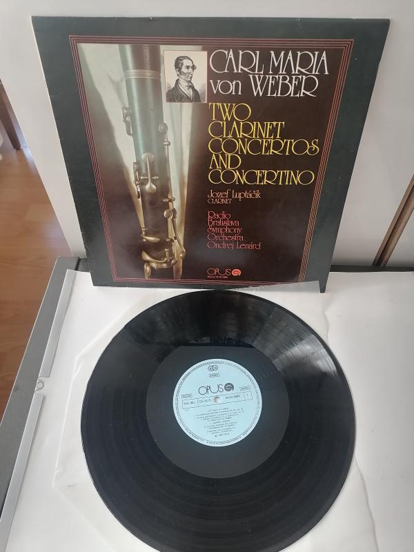 CARL MARIA von WEBER Two Clarinet Concertos and Concertino - 1986 Çek Basım 33 lük LP Plak