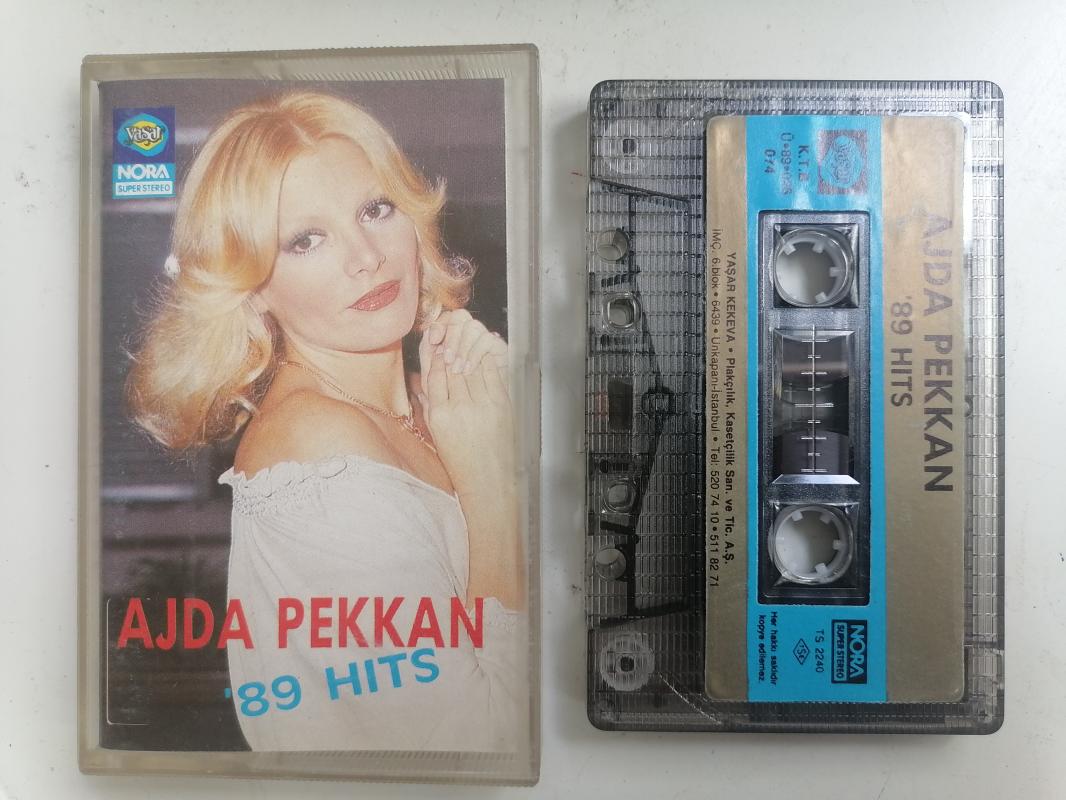 AJDA PEKKAN - ’89 HITS - 1989 Türkiye Kağıtlı Basım Kaset Albüm