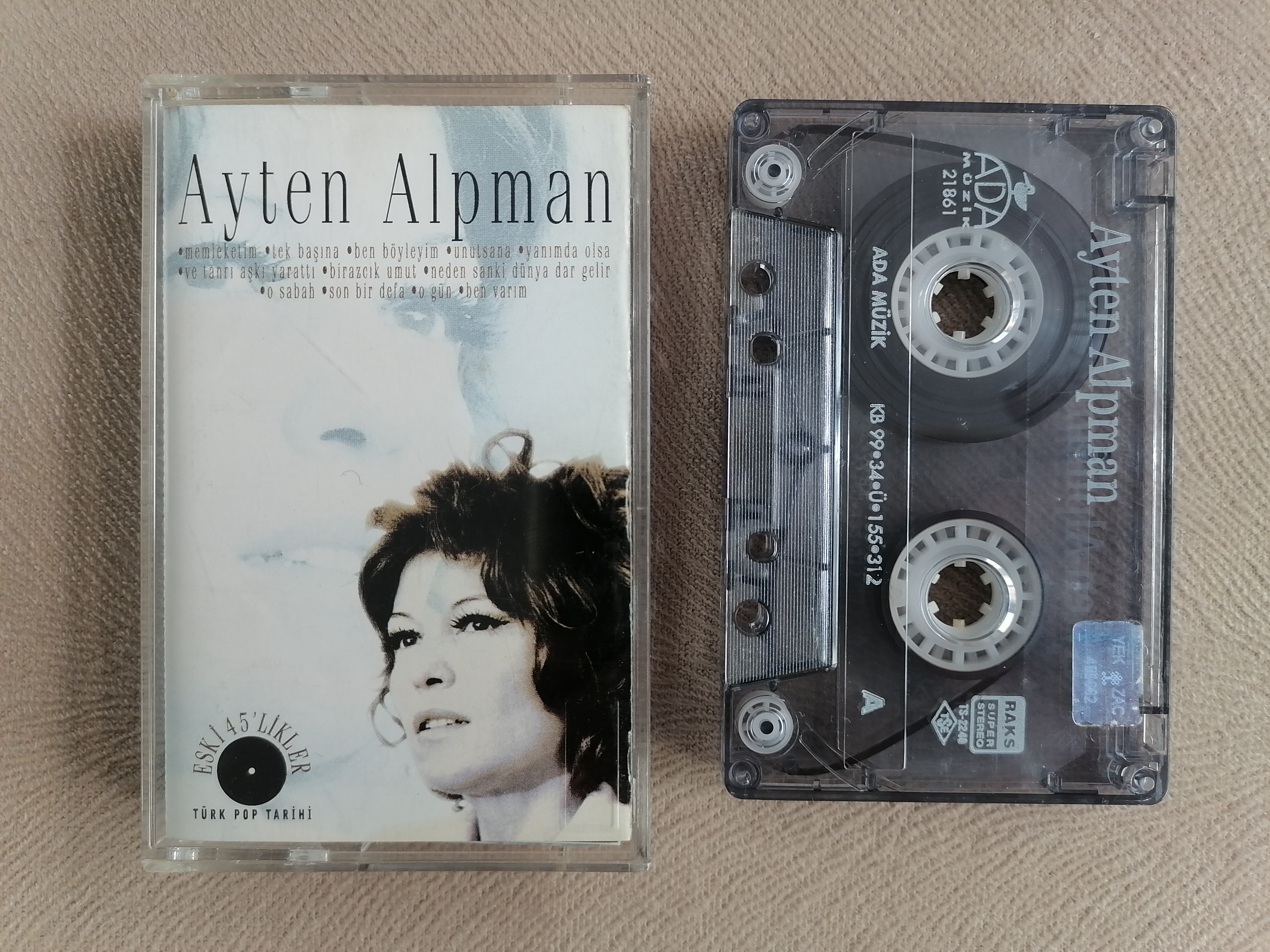 AYTEN ALPMAN - Ayten Alpman  - 1999 Türkiye  Basım Kaset Albüm