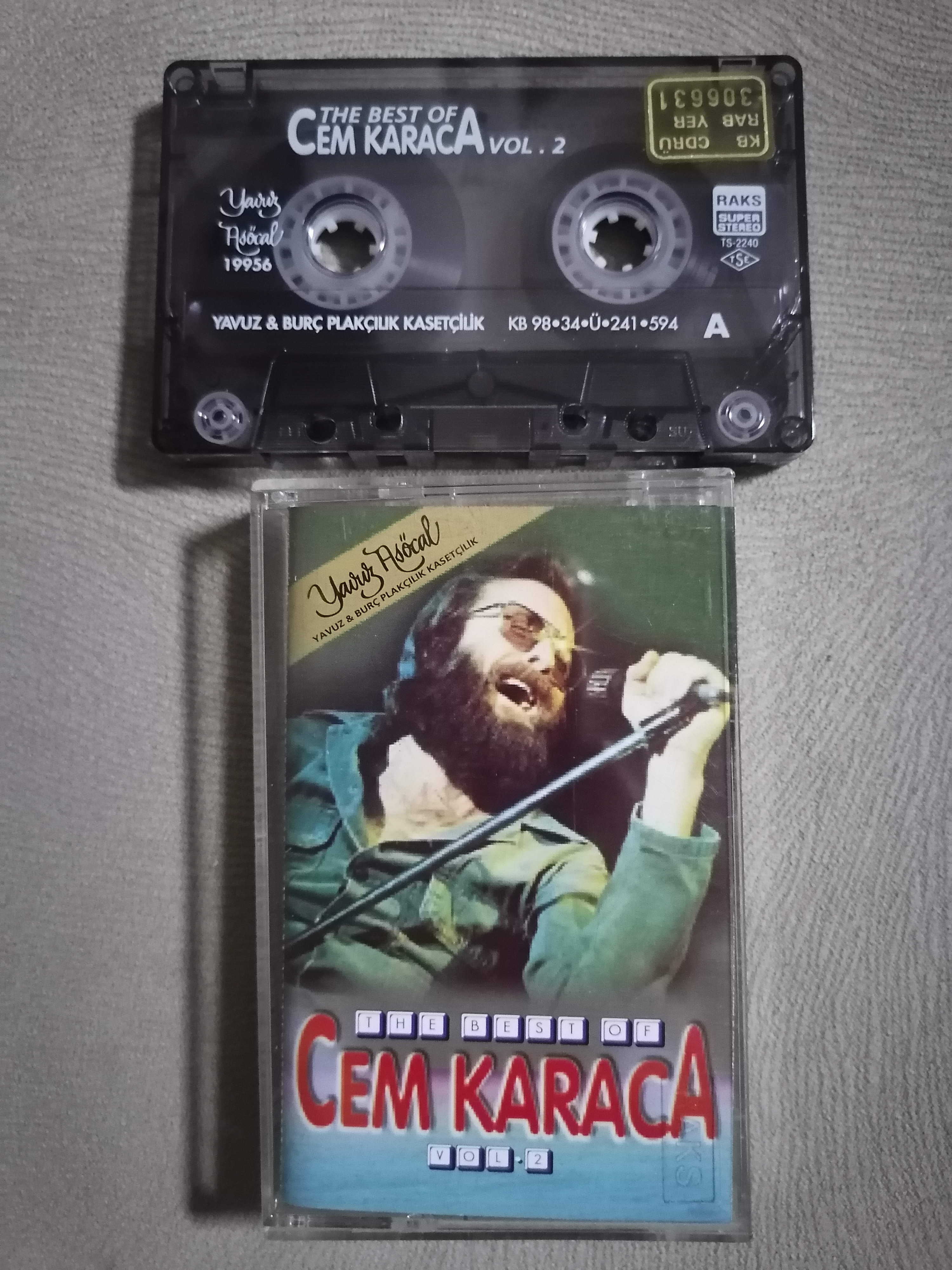 CEM KARACA - The Best of CEM KARACA Volume 2 - 1998 Türkiye Basım Kaset Albüm