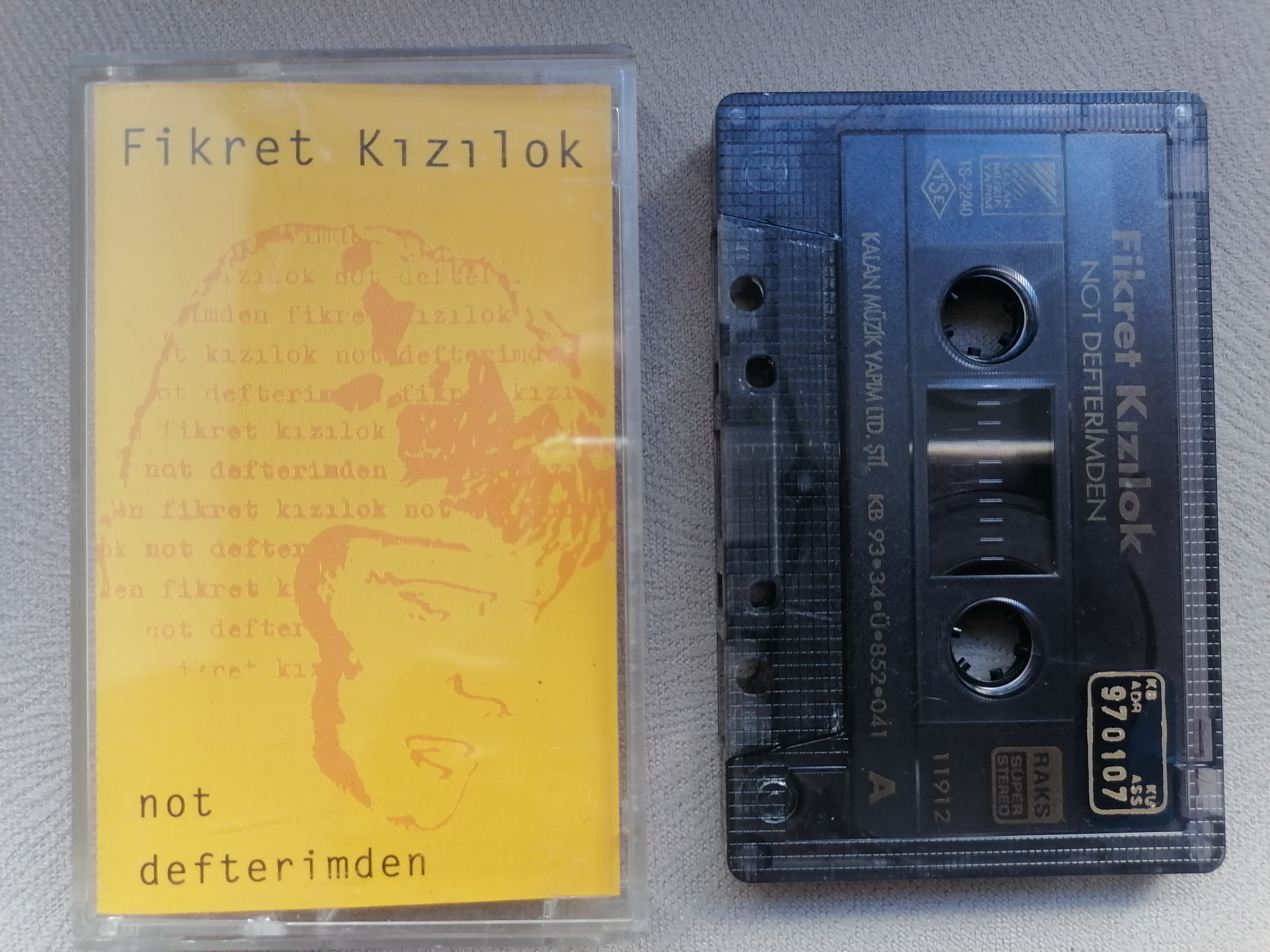 FİKRET KIZILOK - NOT DEFTERİMDEN - 1993 Türkiye Basım Kaset Albüm