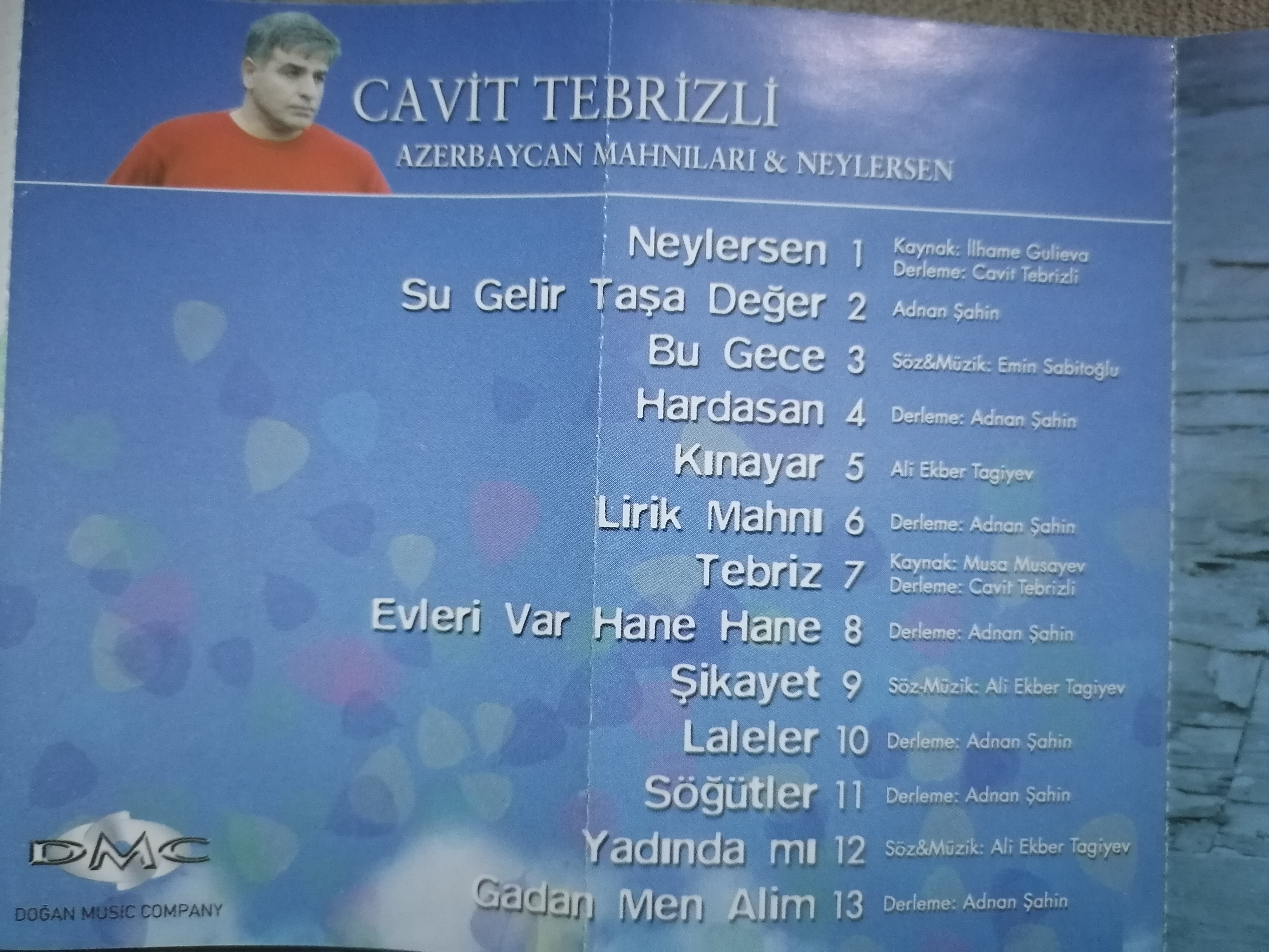 CAVİT TEBRİZLİ - Azerbaycan Mahnıları - 2004 Türkiye Basım Kaset Albüm
