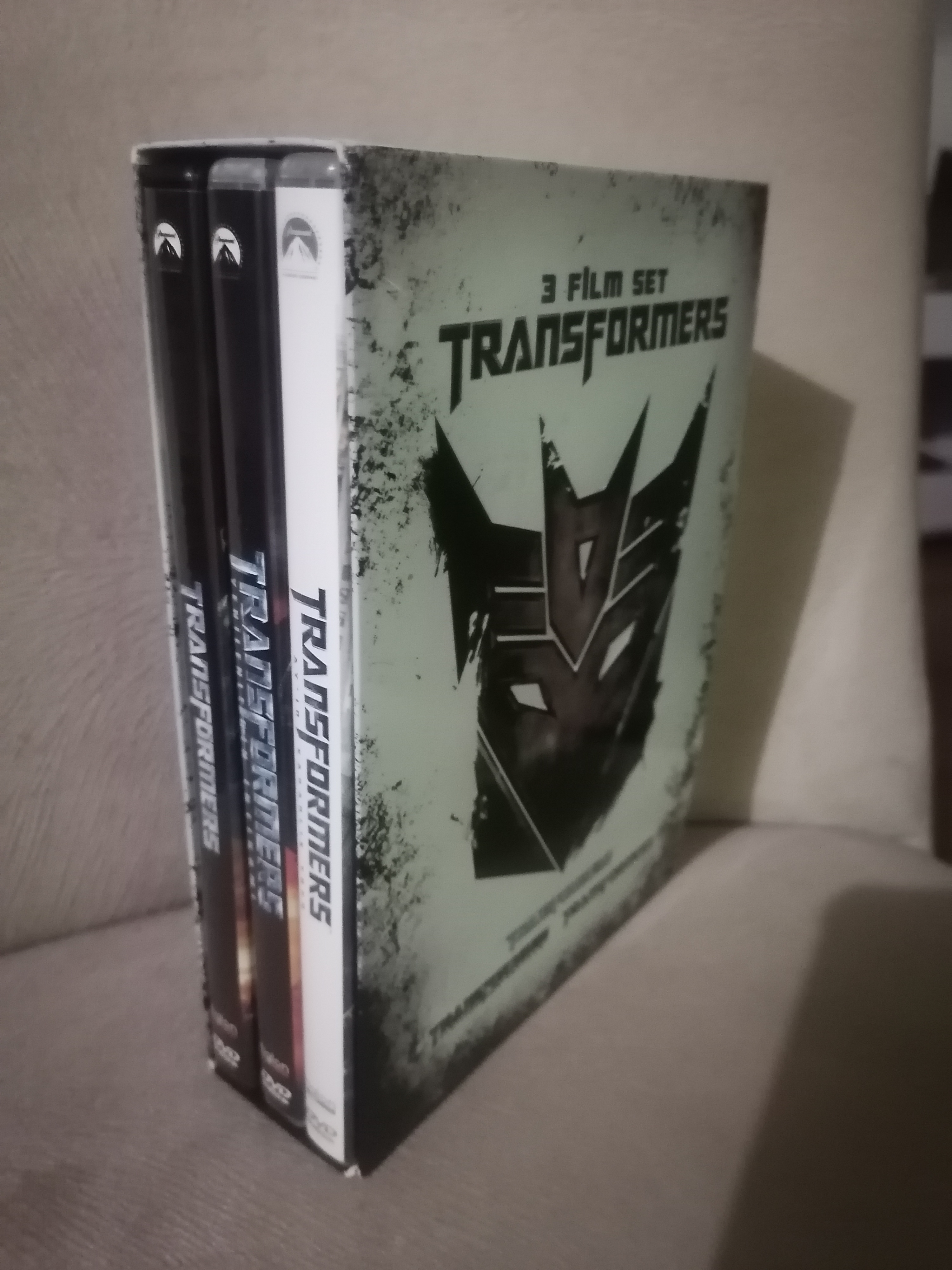 TRANSFORMERS 3 Film DVD Set ÖZEL KUTULUTransformers Yenilenlerin İntikamı-Ayın Karanlık Yüzü  2.el