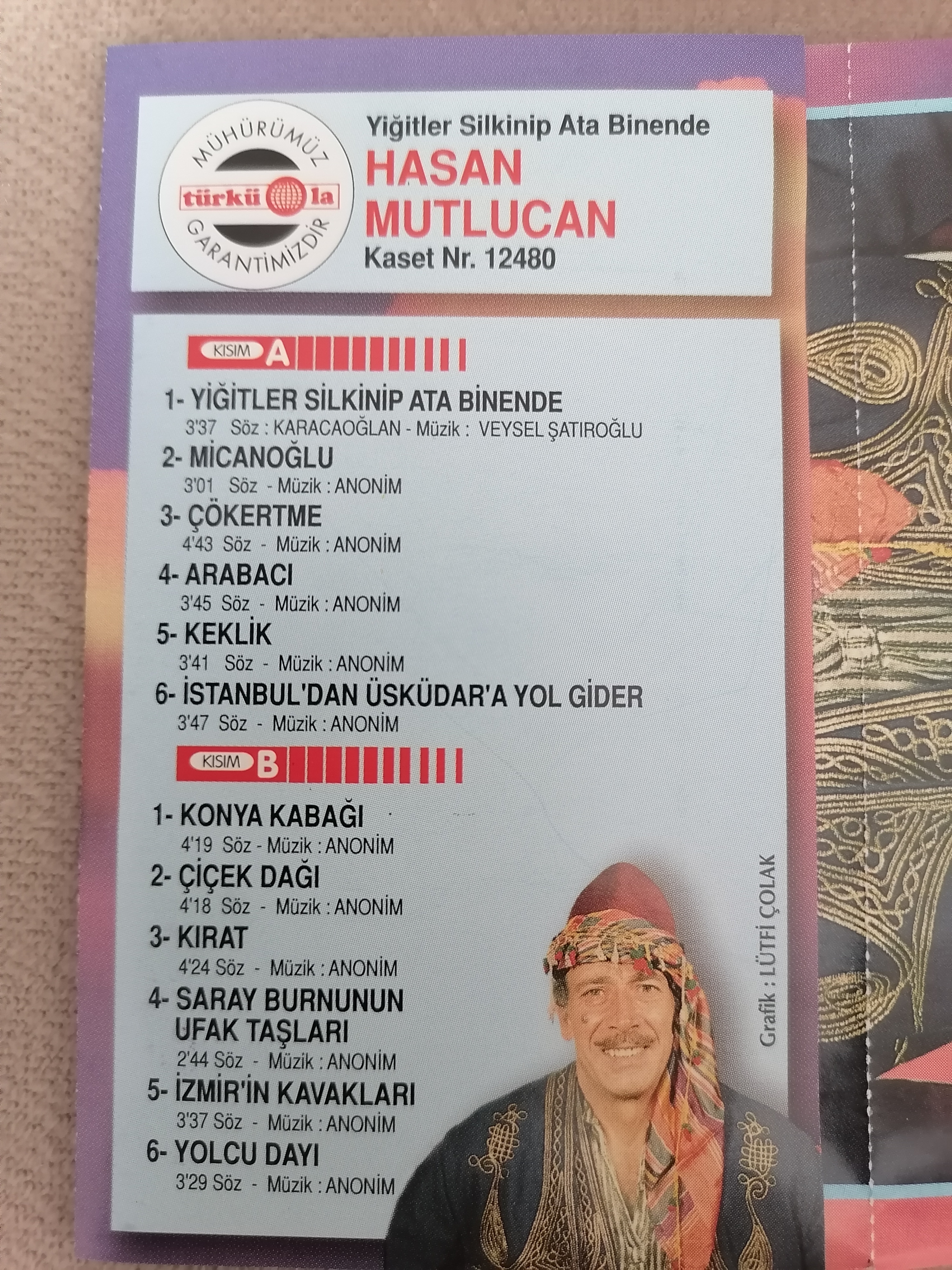 HASAN MUTLUCAN - Yiğitler Silkinip Ata Binende - 1995 Türkiye Basım 2. El Kaset