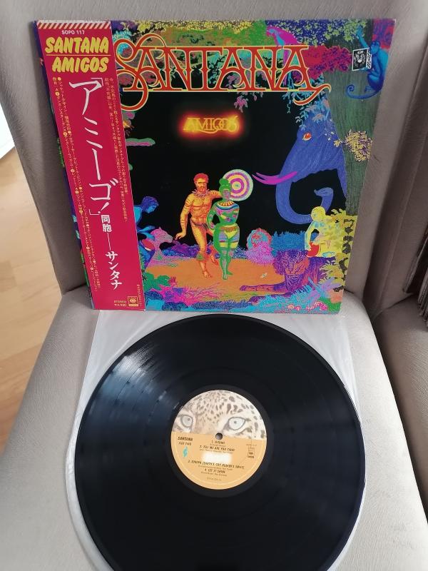 SANTANA – AMIGOS - 1976 Japonya Basım 33 lük LP Albüm - Obi’li
