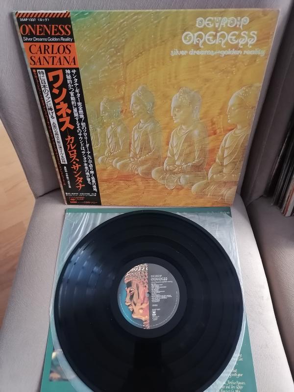 SANTANA – Oneness, Silver Dreams - Golden Reality - 1979 Japonya Basım 33 lük LP Albüm - Obi’li