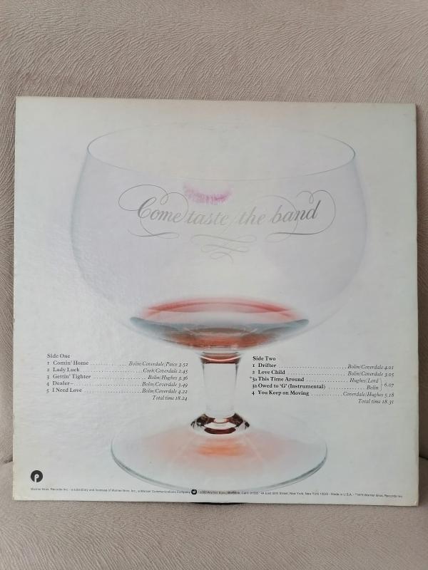 DEEP PURPLE - Come Taste The Band - 1975 USA Basım - LP Plak Albüm 2. el
