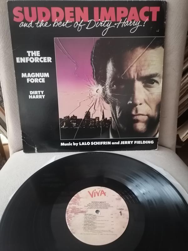DIRTY HARRY Sudden Impact & The Best Of Dirty Harry- Soundtrack 1983 USA Basım LP Plak Albüm 2.el