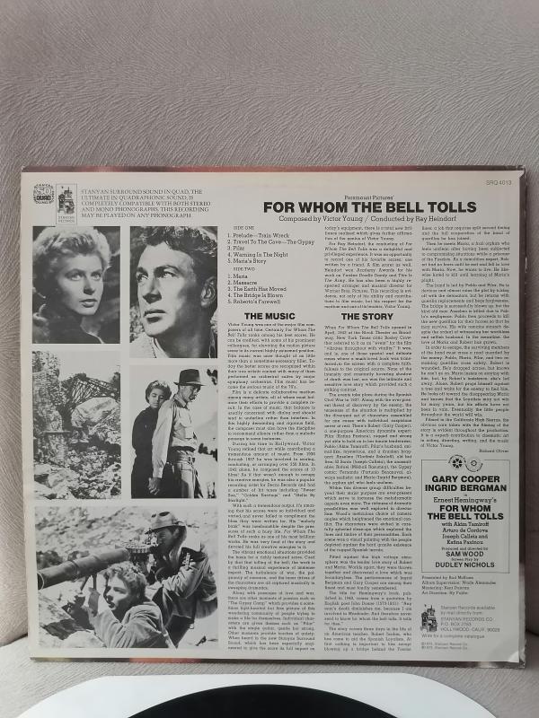 For Whom The Bell Tolls - Soundtrack - 1973 USA Basım - 33lük LP Plak Albüm 2. el