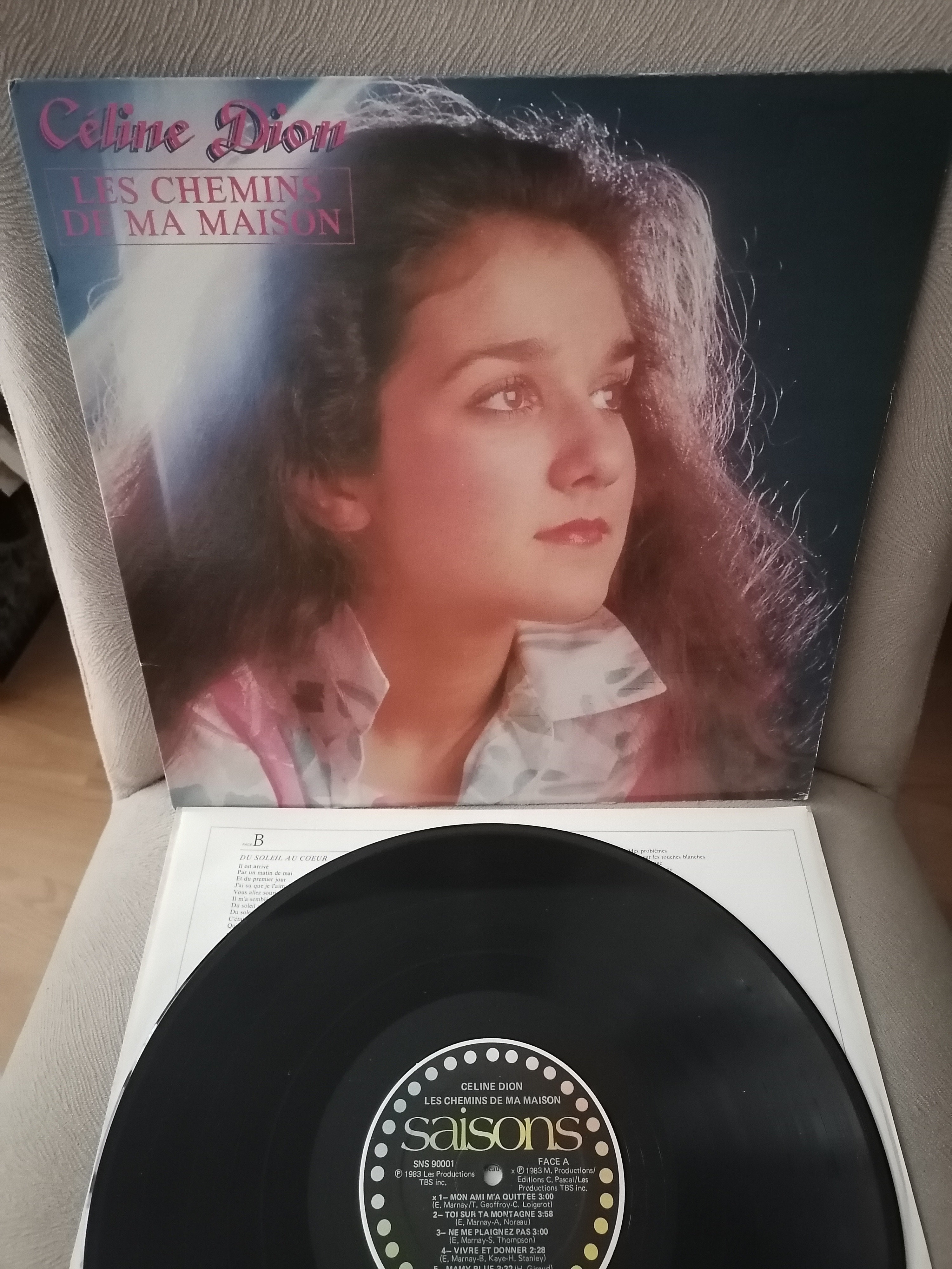 Celine Dion – Les Chemins De Ma Maison - 1983 Kanada Basım Lp Albüm - 33 Lük Plak
