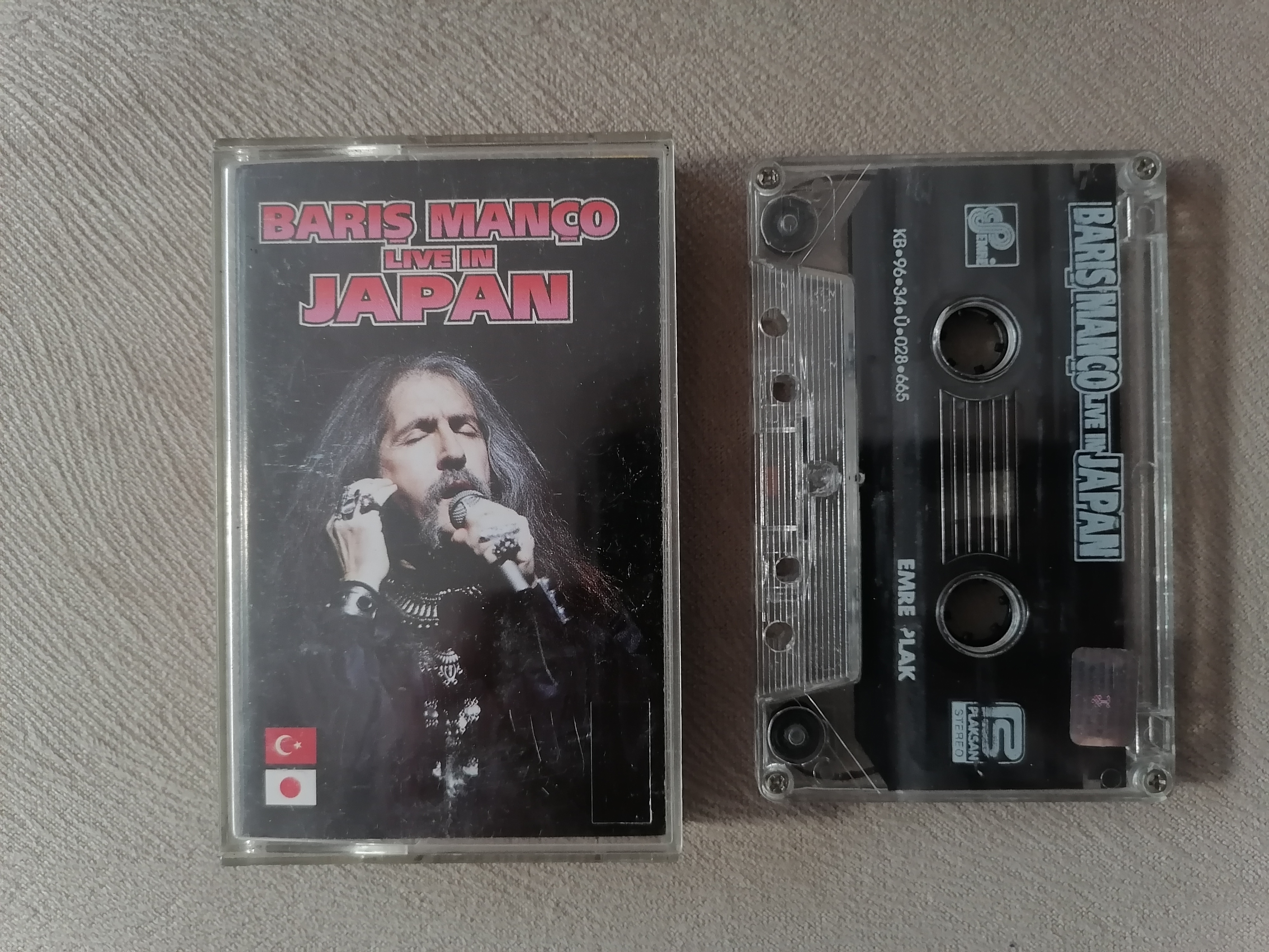 BARIŞ MANÇO - Live In Japan -  1996 Türkiye Basım Kaset Albüm 2. EL