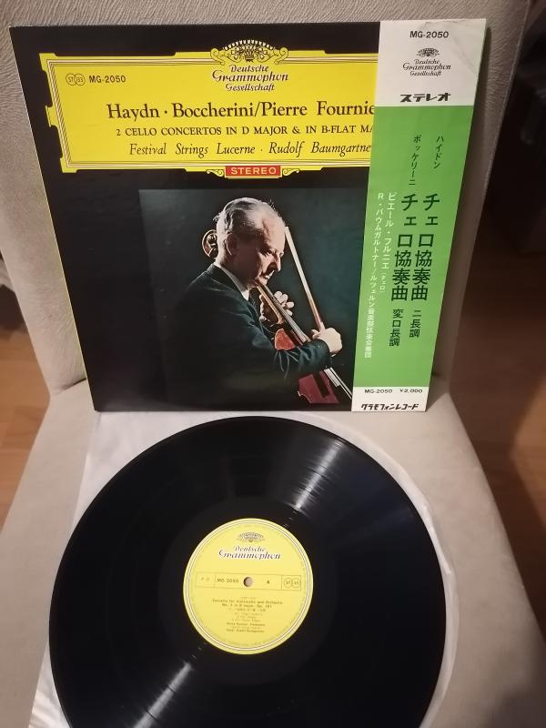 HAYDN / BOCCHERINI Cello Concertos In D Major/B-flat Major 1975 Japonya Basım LP Plak Albüm Obi’li