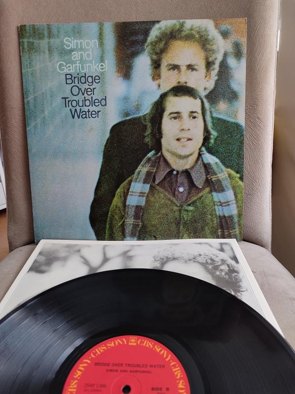 SIMON AND GARFUNKEL -Bridge Over Troubled Water - 1979 Japonya Basım - LP Plak Albüm Obi’siz 2. EL