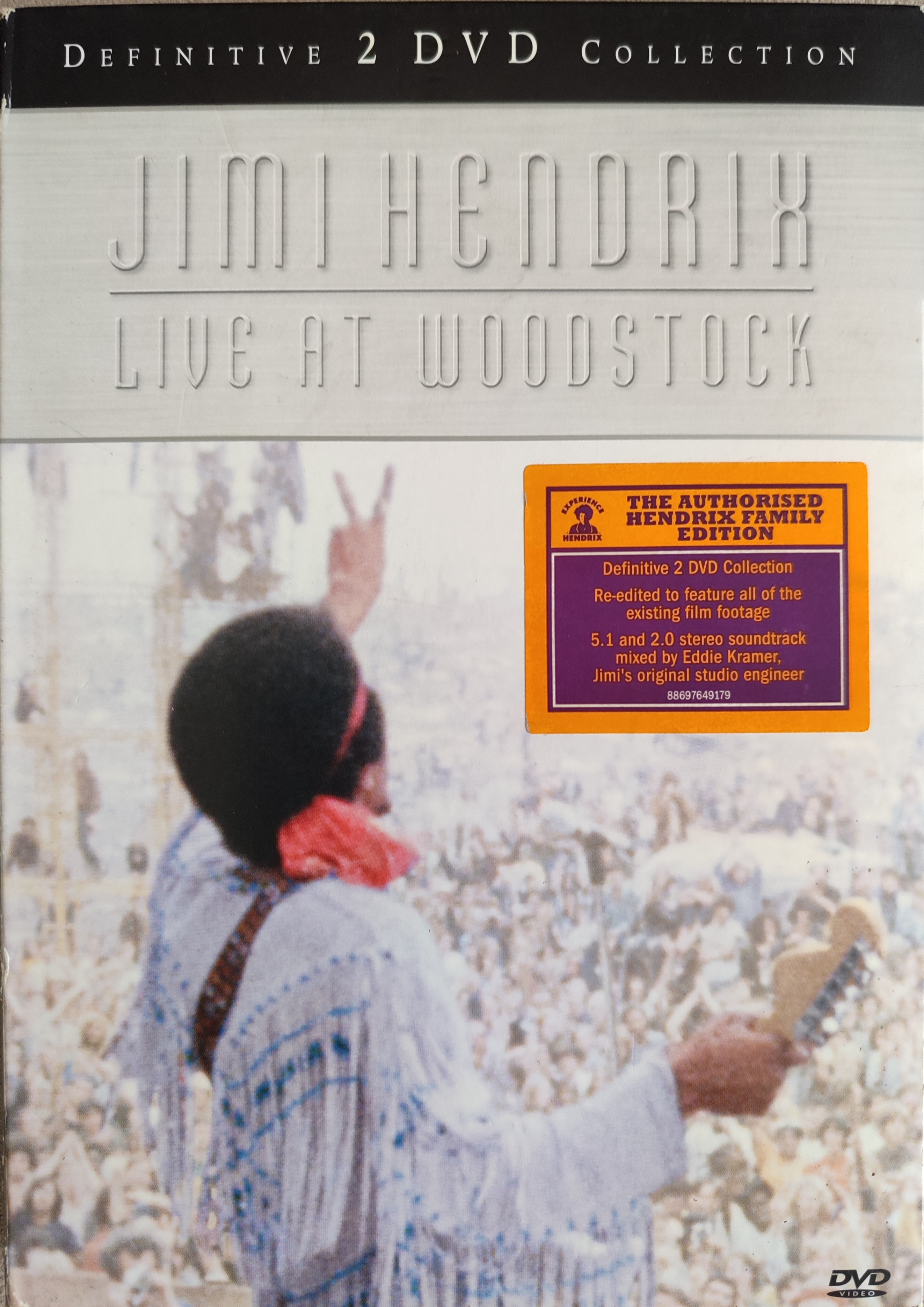 JIMI HENDRIX - Live at Woodstock 1969 -  2 Disc Konser DVD  - 2010 Basım - 2. El