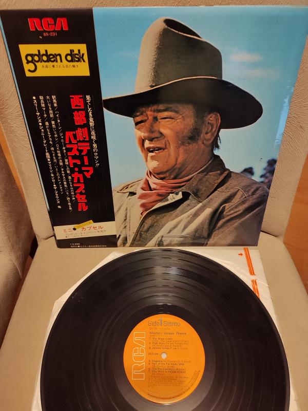 WESTERN SCREEN THEME / Western Film Müzikleri 1972 Japonya Basım Albüm 33 lük LP Plak Obili