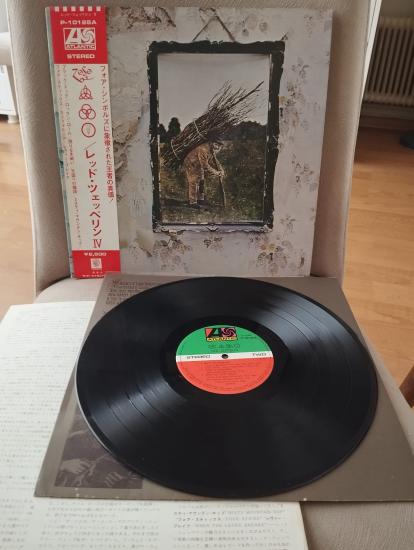 Led Zeppelin -  Led Zeppelin IV - 1976 Japonya  Basım LP Plak-Obi’li-2.EL