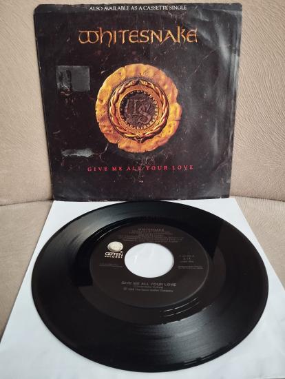 Whitesnake – Give Me All Your Love -  1988  Amerika Basım  45 lik Plak- 2. El
