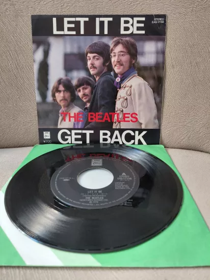 BEATLES -  Let It Be / Get Back  - 1981 Japonya  Basım 45lik Plak