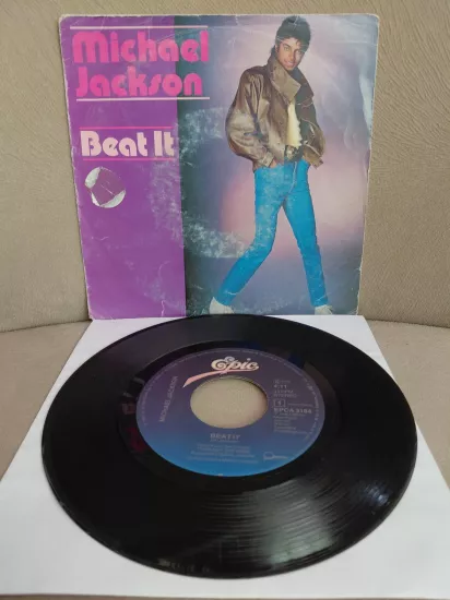 MICHAEL JACKSON -  Beat It  - 1982  Hollanda Basım  45lik Plak