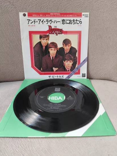 THE BEATLES  -  And I Love Her / If I Fell - 1977 Japonya  Basım 45lik Plak