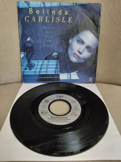 Belinda Carlisle – Heaven Is A Place On Earth - 1987 Almanya  Basım 45’lik Plak