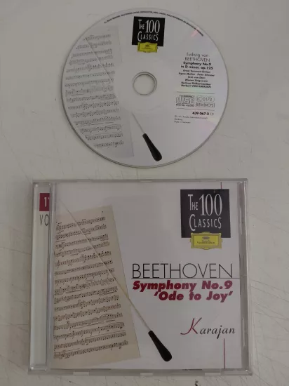 Beethoven – Karajan – Symphonie N°9 Ode à La Joie - 2002 Fransa Basım CD Albüm