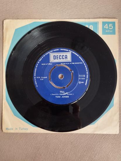 Tom Jones – Till / One Day Soon  - 1971 Türkiye Basım 45lik Plak