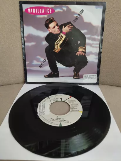Vanilla Ice  – Play That Funky Music  - 1990  Avrupa Basım 45’lik  Plak