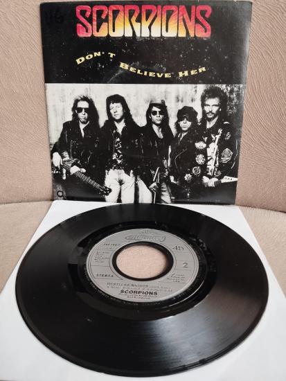SCORPIONS -  Don’t Believe Her  - 1990 Avrupa Basım 45 LİK PLAK