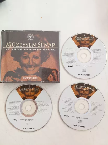 Müzeyyen Senar ve Kudsi Erguner Grubu – Müzeyyen Senar ve Kudsi Erguner Grubu - 1996 Türkiye Basım  3xCD Albüm