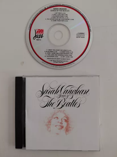 Sarah Vaughan  – Songs Of The Beatles – 1990  USA  Basım - CD Albüm