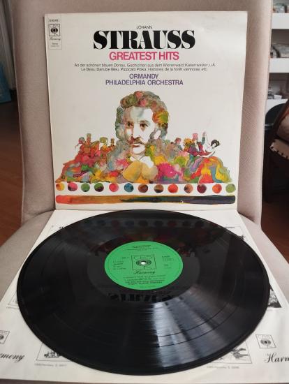 JOHANN STRAUSS -  Greatest Hits -  1971 Hollanda  Basım LP Plak Albüm